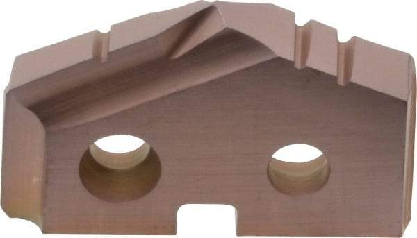 Allied Machine and Engineering - 7/8" Diam x 5/32" Thick, Seat Code 1, 132° Included Angle Spade Drill Insert - AM200 Coated, Cobalt, Grade Super Cobalt, Series GEN2 T-A - Caliber Tooling