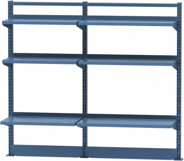 Lista - Steel Workbench & Workstation Riser Combination - 48" High, Use with 72" Long Workbenches - Caliber Tooling