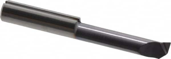 Iscar - 4mm Min Bore Diam, 15mm Max Bore Depth, 4mm Shank Diam, Boring Bar - Right Hand Cut, Solid Carbide, TiAlN Finish - Exact Industrial Supply