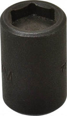 Proto - 3/8" Drive 12mm Standard Magnetic Impact Socket - 6 Points, 1-5/32" OAL - Caliber Tooling