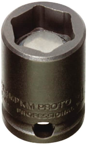 Proto - 3/8" Drive 18mm Standard Magnetic Impact Socket - 6 Points, 1-1/4" OAL - Caliber Tooling