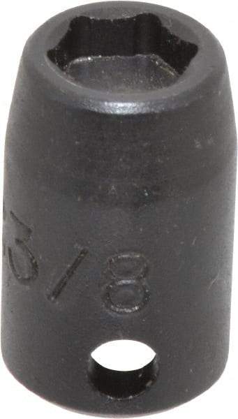 Proto - 3/8" Drive 3/8" Standard Magnetic Impact Socket - 6 Points, 1-3/32" OAL - Caliber Tooling