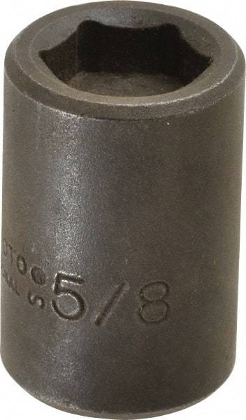 Proto - 1/2" Drive 5/8" Standard Magnetic Impact Socket - 6 Points, 1-1/2" OAL - Caliber Tooling