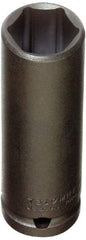 Proto - 1/2" Drive 15mm Deep Thin Wall Impact Socket - 6 Points, 3-1/4" OAL - Caliber Tooling