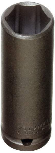 Proto - 1/2" Drive 12mm Deep Thin Wall Impact Socket - 6 Points, 3-1/4" OAL - Caliber Tooling