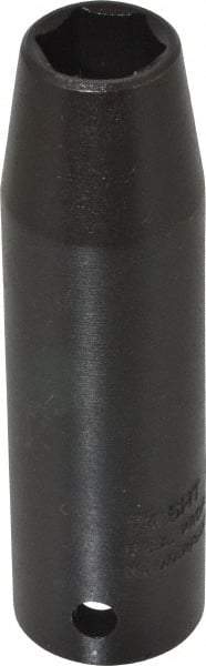 Proto - 1/2" Drive 1/2" Deep Thin Wall Impact Socket - 6 Points, 3-1/4" OAL - Caliber Tooling