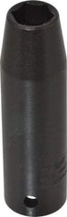 Proto - 1/2" Drive 1/2" Deep Thin Wall Impact Socket - 6 Points, 3-1/4" OAL - Caliber Tooling