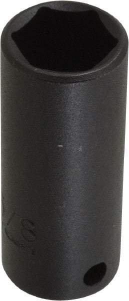 Proto - 3/8" Drive 5/8" Deep Thin Wall Impact Socket - 6 Points, 2-1/8" OAL - Caliber Tooling