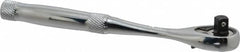 Proto - 1/4" Drive Pear Head Ratchet - Chrome Finish, 5-3/4" OAL, 45 Gear Teeth, Full Polished Handle, Standard Head - Caliber Tooling