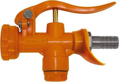 SANI-LAV - 3/4" Pipe, Insulated, Grade 5 Plastic Adjustable Spray Pattern Nozzle - Safety Orange, 3/4" Hose Barb Connection, 12 Gal per min at 100 psi, 3/4 GHT, 3/4" Orifice Diam, For Use With Water - Caliber Tooling