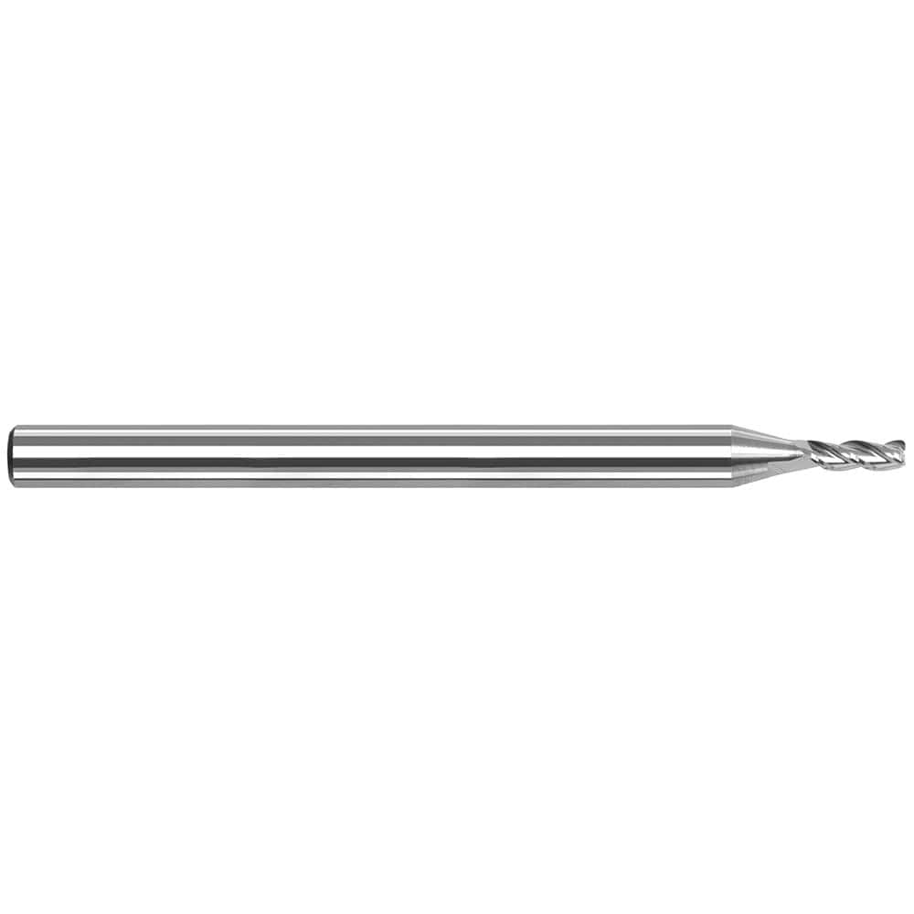 Harvey Tool - Corner Radius & Corner Chamfer End Mills; Mill Diameter (mm): 0.30 ; Mill Diameter (Decimal Inch): 0.0118 ; End Type: Corner Radius ; Corner Radius (mm): 0.05 ; Number of Flutes: 3 ; Material: Solid Carbide - Exact Industrial Supply