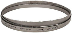 Lenox - 4 to 6 TPI, 13' 6" Long x 1" Wide x 0.035" Thick, Welded Band Saw Blade - Bi-Metal, Toothed Edge, Raker Tooth Set, Flexible Back, Contour Cutting - Caliber Tooling