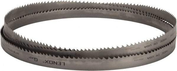 Lenox - 2 to 3 TPI, 15' Long x 1-1/4" Wide x 0.042" Thick, Welded Band Saw Blade - Bi-Metal, Toothed Edge, Raker Tooth Set, Flexible Back, Contour Cutting - Caliber Tooling