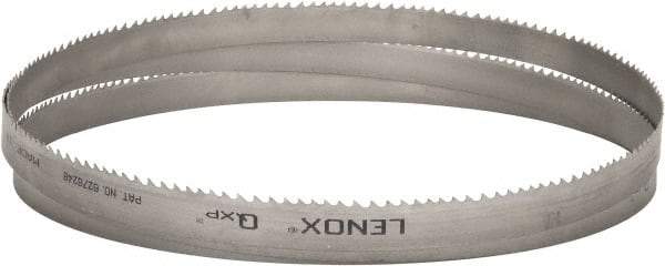 Lenox - 3 to 4 TPI, 11' 6" Long x 1" Wide x 0.035" Thick, Welded Band Saw Blade - Bi-Metal, Toothed Edge, Raker Tooth Set, Flexible Back, Contour Cutting - Caliber Tooling