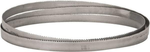 Lenox - 3 to 4 TPI, 19' 2" Long x 1-1/2" Wide x 0.05" Thick, Welded Band Saw Blade - Bi-Metal, Toothed Edge, Raker Tooth Set, Flexible Back, Contour Cutting - Caliber Tooling