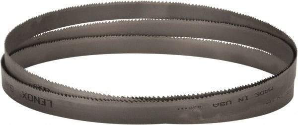 Lenox - 5 to 8 TPI, 11' Long x 1" Wide x 0.035" Thick, Welded Band Saw Blade - Bi-Metal, Toothed Edge, Raker Tooth Set, Flexible Back, Contour Cutting - Caliber Tooling