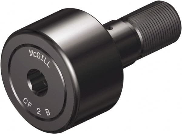 McGill - 1-3/4" Roller Diam x 1" Width, 3/4" Stud Diam x 1-3/4" Length, Sealed Stud Cam Follower with Hex - Steel, 7/8" Thread Length, 3/4-16 Thread, 2.78" OAL, 6,385 Lb Dynamic Cap, 7,920 Lb Static Cap - Caliber Tooling