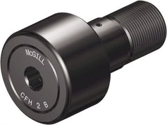 McGill - 1-1/2" Roller Diam x 7/8" Width, 5/8" Stud Diam x 1-1/2" Length, Sealed Heavy Stud Cam Follower with Hex - Steel, 3/4" Thread Length, 7/8-14 Thread, 2.41" OAL, 4,840 Lb Dynamic Cap, 11,280 Lb Static Cap - Caliber Tooling