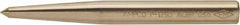 Ampco - 3/8" Nonsparking Center Punch - 4-1/2" OAL, Nickel Aluminum Bronze - Caliber Tooling