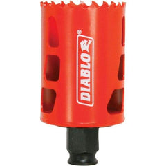 Freud - 1-7/8" Diam, 2-3/8" Cutting Depth, Hole Saw - Bi-Metal Saw, Toothed Edge - Caliber Tooling