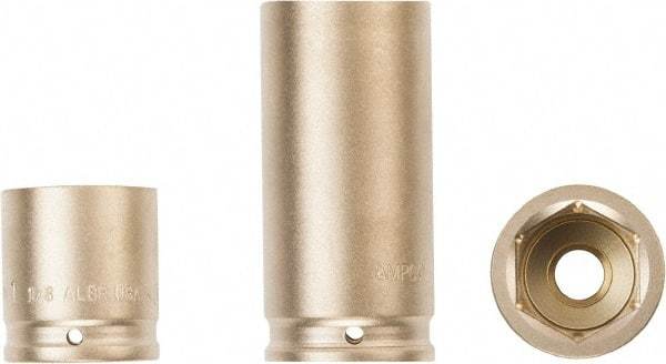 Ampco - 1/2" Drive 27mm Standard Nonsparking Impact Socket - 6 Points - Caliber Tooling