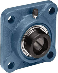 Tritan - 1-15/16" ID, 5.63" OAL x 2.6" OAH 4-Bolt Flange - 5,216 Lb Static Cap, 7,868 Lb Dyn Cap, 4.37" Btw Mnt Hole Ctrs, 1.1" Base-to-Ctr Ht, Cast Iron/Steel - Caliber Tooling