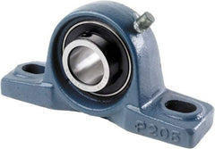 Tritan - 2-1/2" ID, 10.4331" OAL x 5.9055" OAH Pillow Block - 8,992 Lb Static Cap, 12,927 Lb Dyn Cap, 7.99" Btw Mnt Hole Ctrs, 3" Base-to-Ctr Ht, Cast Iron/Steel - Caliber Tooling