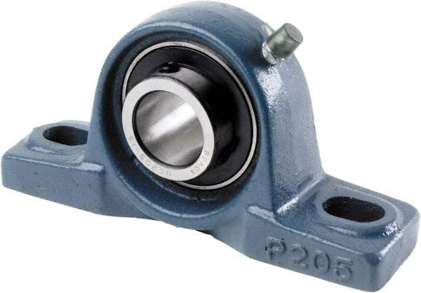 Tritan - 1-7/16" ID, 6.5748" OAL x 3.6614" OAH Pillow Block - 3,440 Lb Static Cap, 5,778 Lb Dyn Cap, 5" Btw Mnt Hole Ctrs, 1-7/8" Base-to-Ctr Ht, Cast Iron/Steel - Caliber Tooling