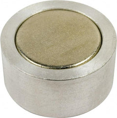 Mag-Mate - 1" Wide x 1/2" Thick, Center Mount Neodymium Rare Earth Fixture Magnet - 10.4 Lb Average Holding Capacity, 20.8 Lb Max Holding Capacity, Aluminum Housing - Caliber Tooling