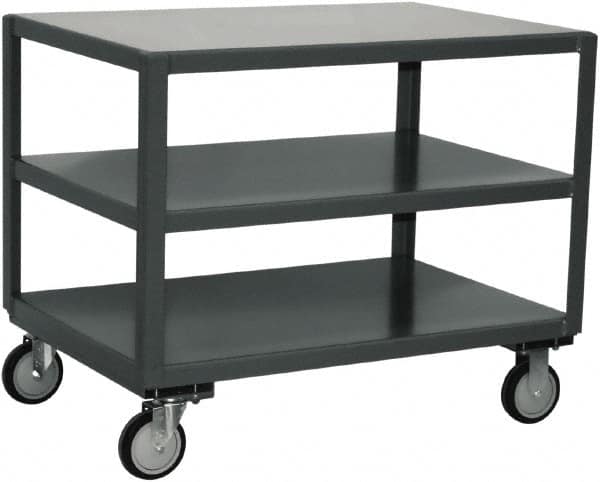 Jamco - Flush Mobile Table - Steel, Gray, 48" Long x 24" Deep x 30" High - Caliber Tooling