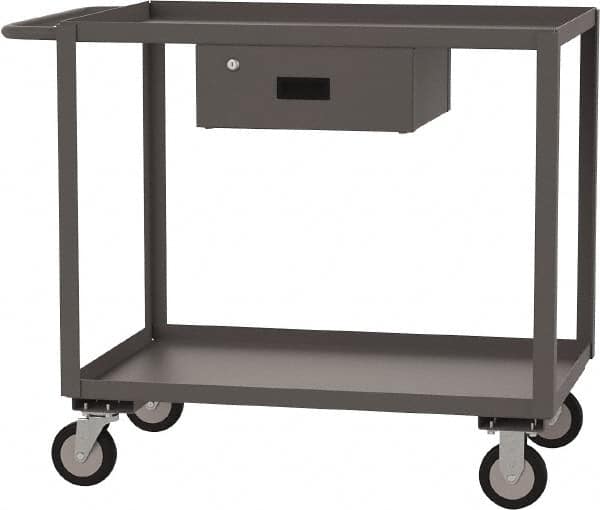 Jamco - 1,200 Lb Capacity, 60" Wide x 30" Long x 39" High Service Cart - 2 Shelf, Steel - Caliber Tooling