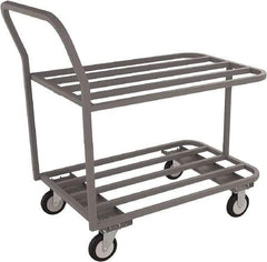 Jamco - 1,200 Lb Capacity, 24" Wide x 48" Long x 27" High Tubular Frame Cart - 2 Shelf, Steel - Caliber Tooling