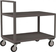 Jamco - 1,200 Lb Capacity, 36" Wide x 48" Long x 27" High Standard Utility Cart - 2 Shelf, Steel - Caliber Tooling