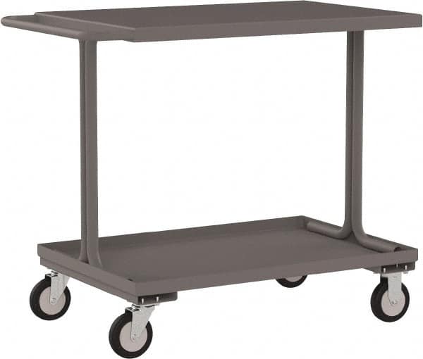 Jamco - 1,200 Lb Capacity, 36" Wide x 18" Long x 39" High Service Cart - 2 Shelf, Steel - Caliber Tooling