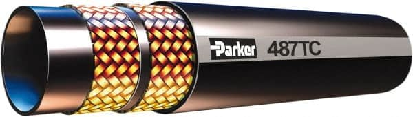 Parker - -32 Hose Size, 2" ID x 2.65" OD, 4,000 psi Work Pressure Hydraulic Hose - 12-1/2" Radius, Synthetic Rubber, -40°F to 257°F - Caliber Tooling