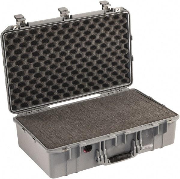 Pelican Products, Inc. - 15-15/32" Wide x 8-15/64" High, Aircase w/Foam - Silver - Caliber Tooling