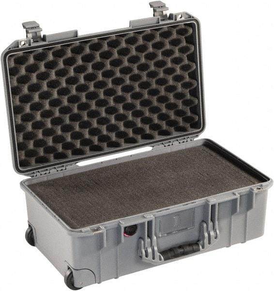 Pelican Products, Inc. - 13-31/32" Wide x 8-63/64" High, Aircase w/Foam - Silver - Caliber Tooling