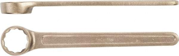 Ampco - 38mm 12 Point Box Wrench - Single End, Aluminum Bronze, Plain Finish - Caliber Tooling