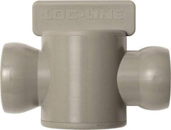 Loc-Line - 10 Piece, 3/4" ID Coolant Hose In-Line Check Valve - Female to Ball Connection, Acetal Copolymer Body, Unthreaded, Use with Loc-Line Modular Hose Systems - Caliber Tooling