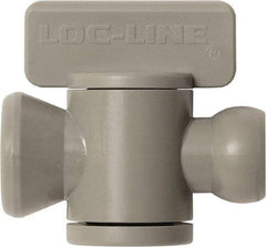 Loc-Line - 10 Piece, 1/4" ID Coolant Hose In-Line Check Valve - Female to Ball Connection, Acetal Copolymer Body, Unthreaded, Use with Loc-Line Modular Hose Systems - Caliber Tooling