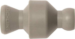 Loc-Line - 10 Piece, 1/4" ID Coolant Hose In-Line Check Valve - Female to Ball Connection, Acetal Copolymer Body, Unthreaded, Use with Loc-Line Modular Hose Systems - Caliber Tooling