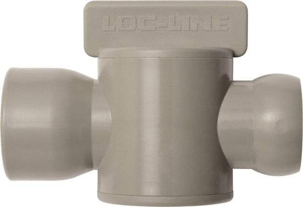 Loc-Line - 10 Piece, 3/4" ID Coolant Hose Female NPT Valve - Female to Female Connection, Acetal Copolymer Body, NPT, Use with Loc-Line Modular Hose Systems - Caliber Tooling