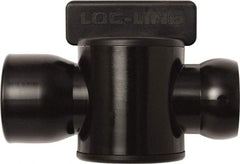 Loc-Line - 10 Piece, 3/4" ID Coolant Hose Female NPT Valve - Female to Female Connection, Acetal Copolymer Body, NPT, Use with Loc-Line Modular Hose Systems - Caliber Tooling