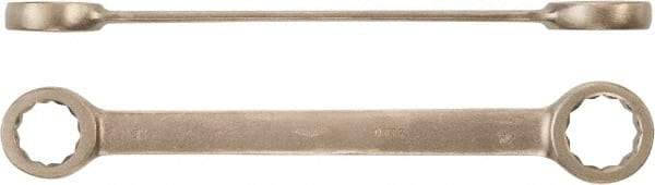 Ampco - 13/16" x 15/16" 12 Point Box Wrench - Double End, Aluminum Bronze, Plain Finish - Caliber Tooling