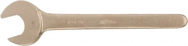 Ampco - 2-1/8" Nonsparking Standard Open End Wrench - Single End, Plain Finish - Caliber Tooling