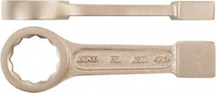 Ampco - 37mm 12 Point Striking Box Wrench - Single End, Aluminum Bronze, Plain Finish - Caliber Tooling