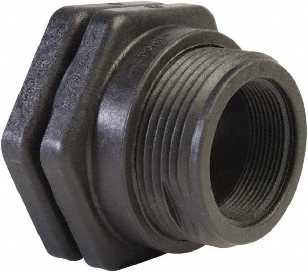 Hayward - 2" Polypropylene Plastic Pipe Bulkhead Tank Adapter - Schedule 80, Thread x Thread End Connections - Caliber Tooling