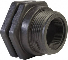 Hayward - 2" Polypropylene Plastic Pipe Bulkhead Tank Adapter - Schedule 80, Thread x Thread End Connections - Caliber Tooling