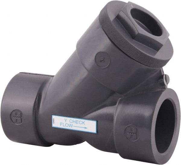 Hayward - 1/2" PVC Check Valve - Y-Pattern, Threaded, 150 WOG - Caliber Tooling