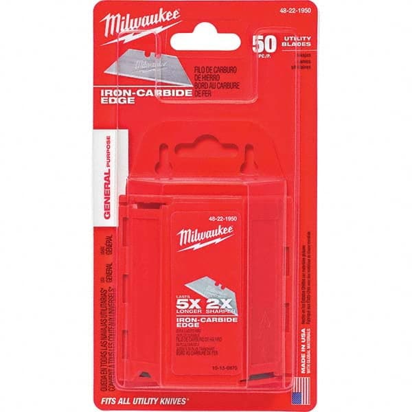 Milwaukee Tool - Knife Blades Type: Utility Knife Blade Material: Carbon Steel - Caliber Tooling